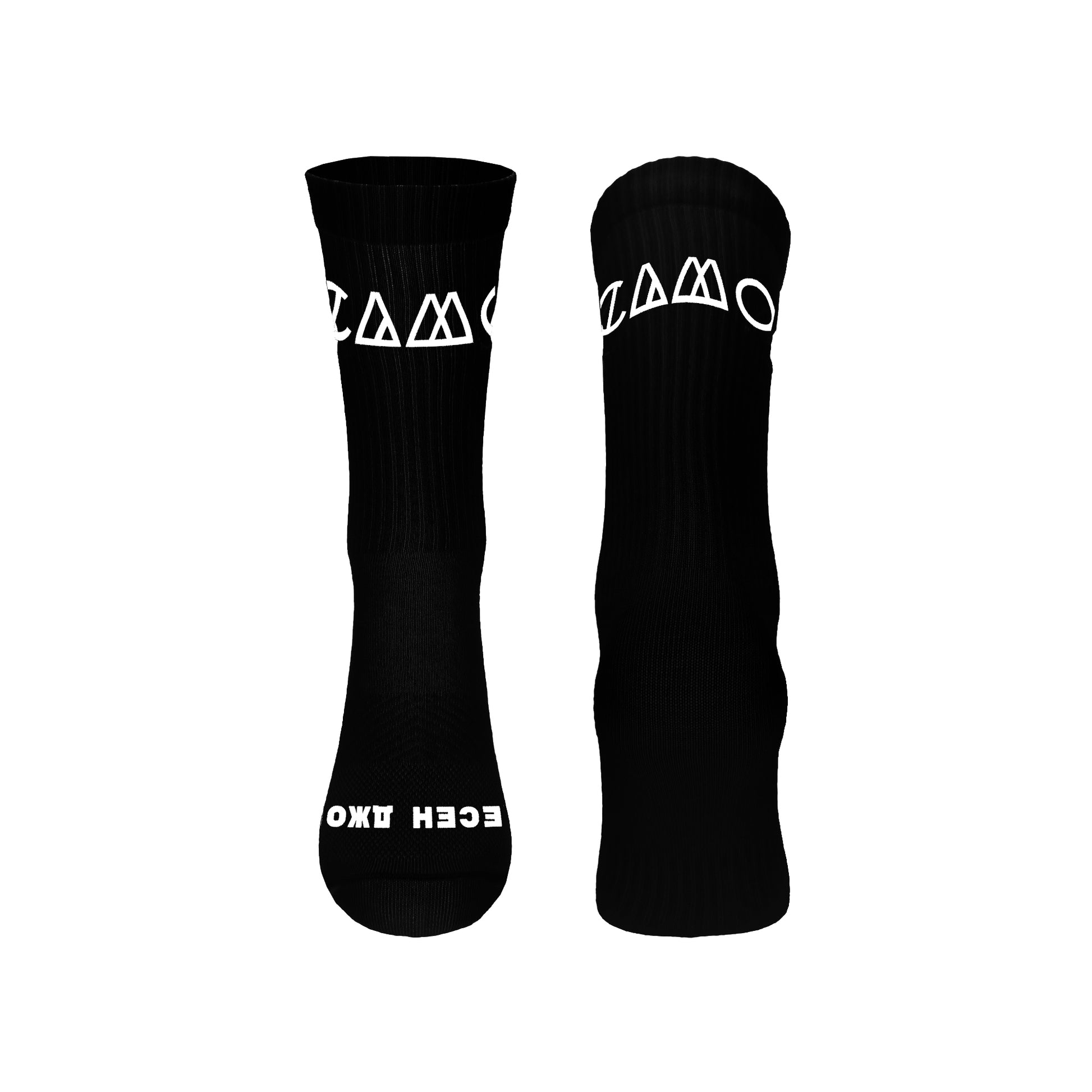 Черни чорапи надпис #ЛяваРъкаДесенДжоб и #СамоСхеми Отпред/Отзад