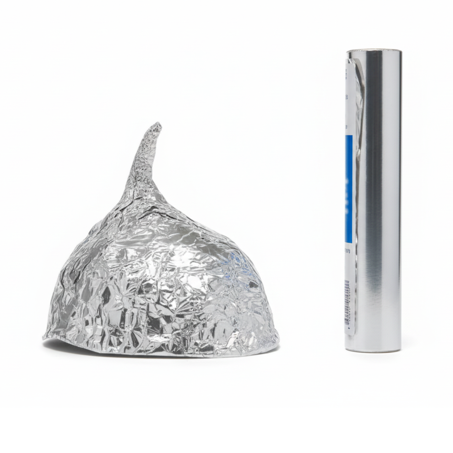 Foil roll with dome hat - side